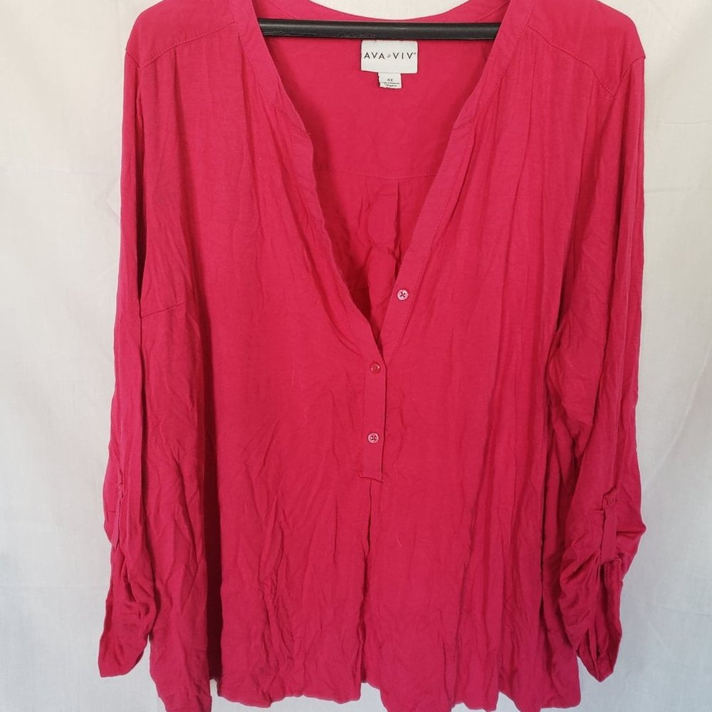 3/4 sleeve Ava & Viv tunic - 4x